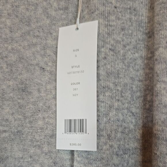 Vince Gray Cardigan Cashmere & Wool Sweater with Draped Open Front, NWT. - Picture 4 of 7